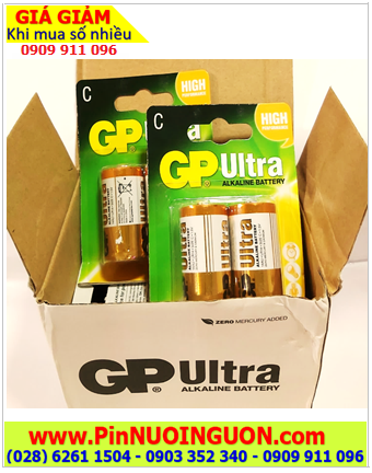 COMBO 01HỘP 10vỉ (=20viên) Pin C 1.5v GP14AU-2U2 ULTRA Alkaline _Giá chỉ 589.000/Hộp, HẾT HÀNG